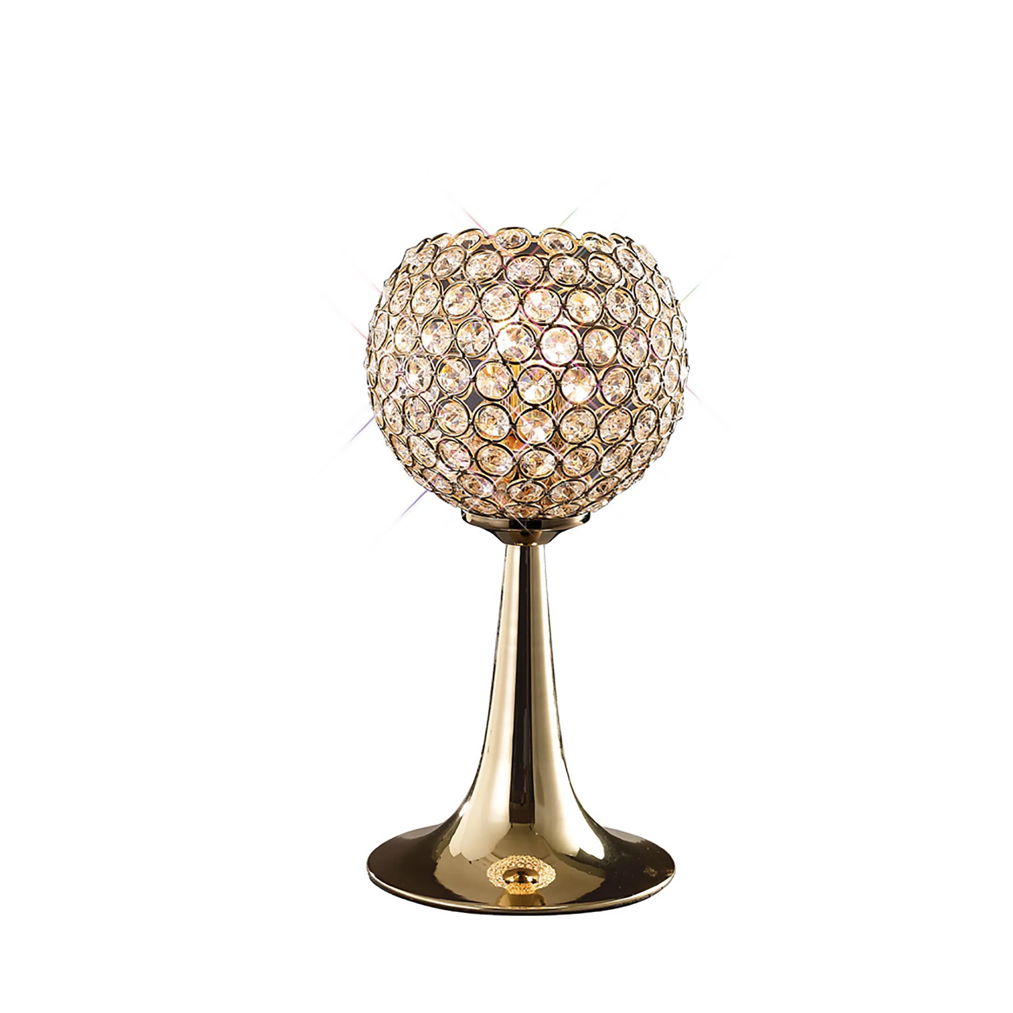 IL30755  Ava Crystal 32cm 2 Light Table Lamp French Gold